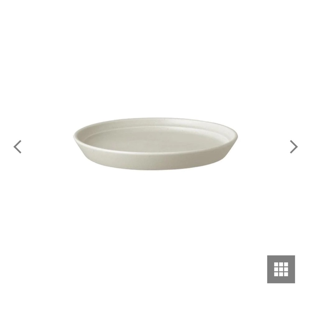 Kinto 160 mm FOG plate in ash white NEW
